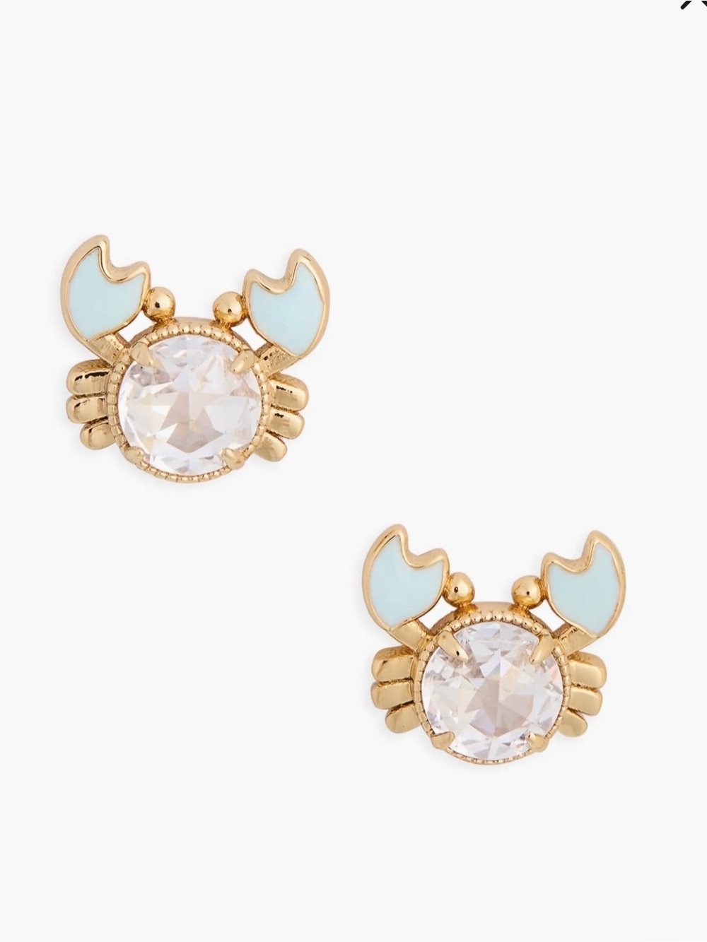 Kate Spade crab stud earrings